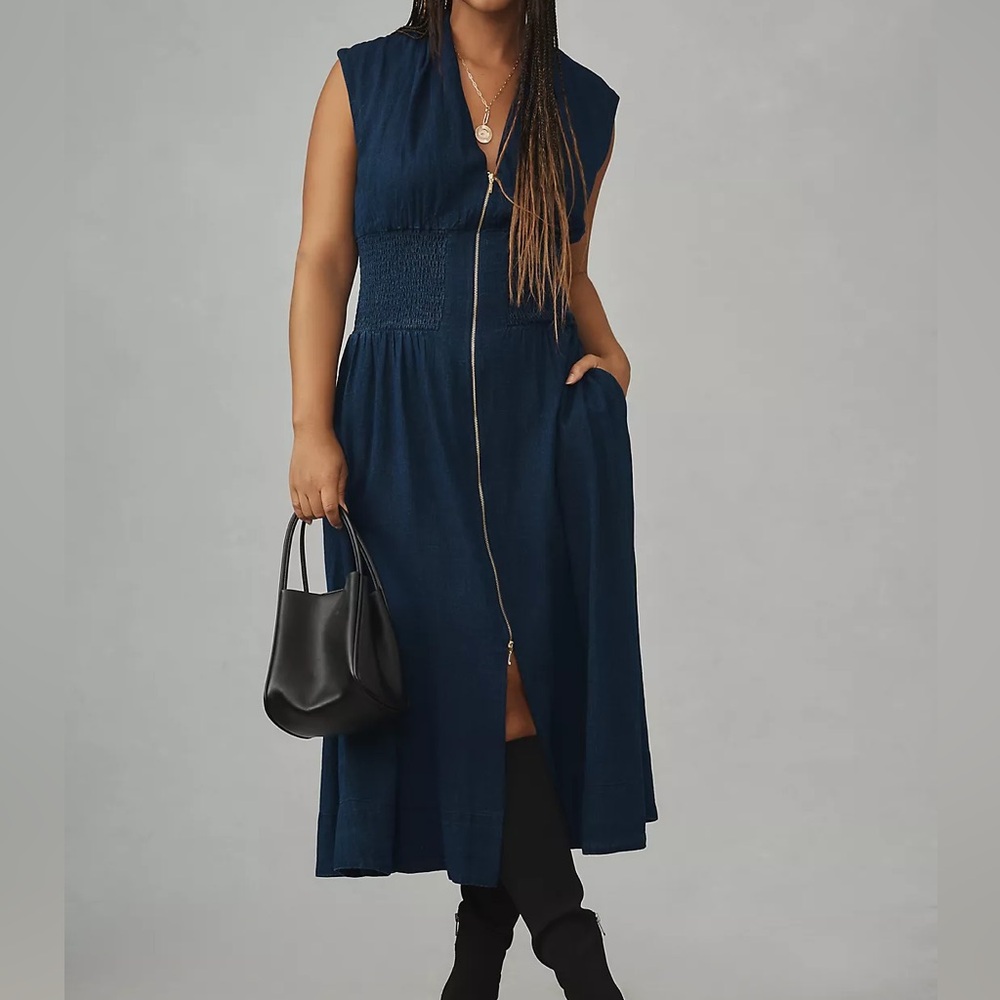 By Anthropologie The Tommie Cap-Sleeve Dress